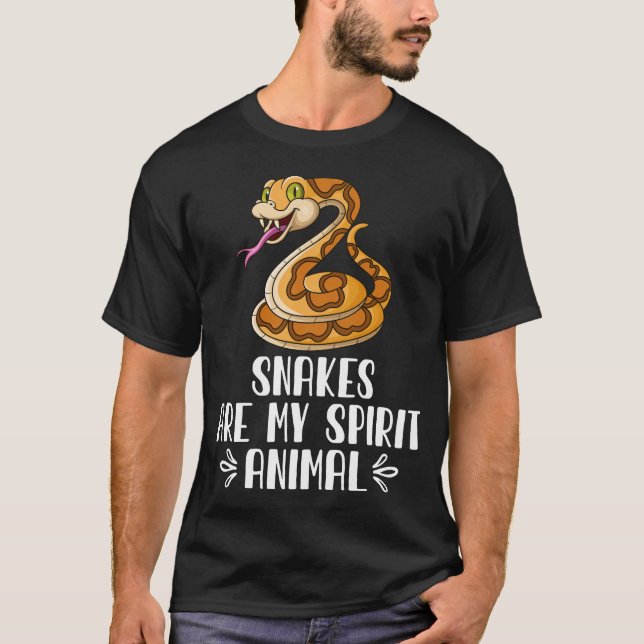 T-shirt Les serpents sont mon esprit animal (Devant)