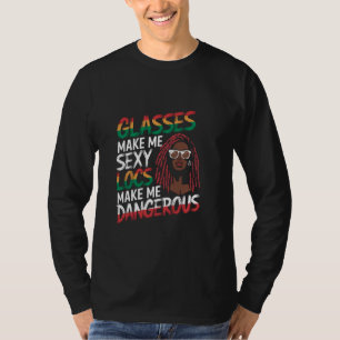T-shirt Les serrures me rendent dangereux Afro Cheveux Noi