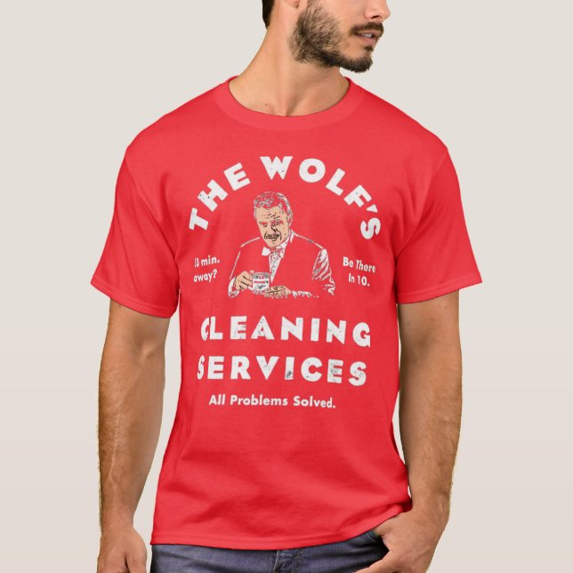 T-shirt Les services de nettoyage du loup (Devant)