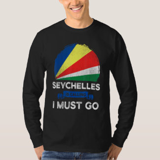 T-shirt Les Seychelles Appelent Je Dois Aller Patrimoine S