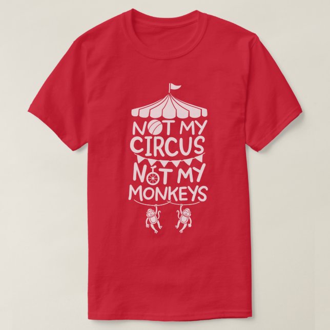 T-shirt Les singes du cirque (Design devant)