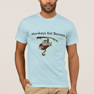 T-shirt Les singes mangent des bananes