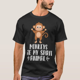 T-shirt Les singes sont mon esprit animal