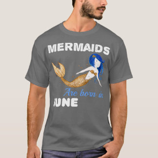 T-shirt Les sirènes naissent le 4 JUIN