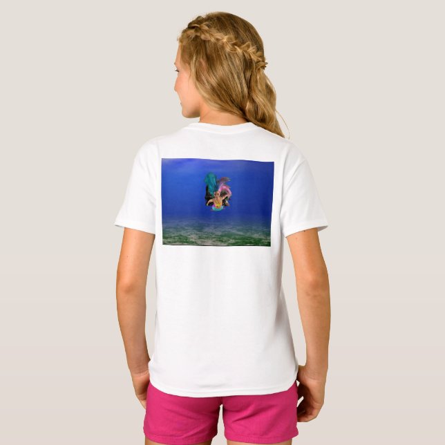 T-shirt Les sirènes sauvent les homards. (Dos entier)