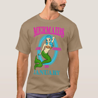 T-shirt Les Sirènes Sont Nées Le 4 Janvier