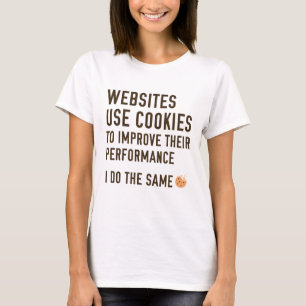 T-shirt Les sites Web utilisent des cookies