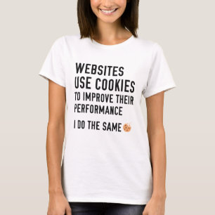 T-shirt Les sites Web utilisent des cookies