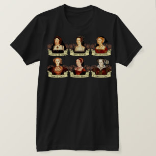 T-shirt Les six épouses du classique de Henry VIII