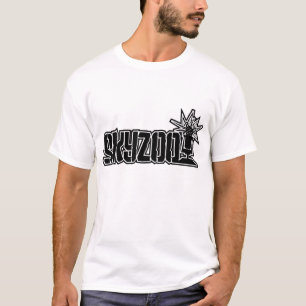 T-shirt Les Skyzoo-Textes piquent (blanc)