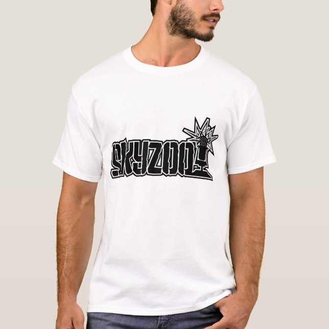T-shirt Les Skyzoo-Textes piquent (blanc) (Devant)