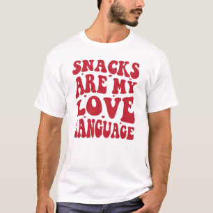 T-shirt Les snacks sont mon langage de l'amour, Amoureux d