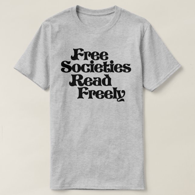 T-shirt Les sociétés libres lisent librement (Design devant)