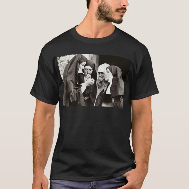 T-shirt Les soeurs Fumer photo Vintage (Devant)