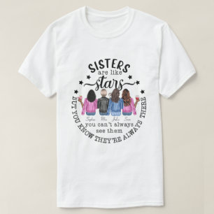 T-shirt Les Soeurs Personnalisées RD Sont Comme Des Étoile