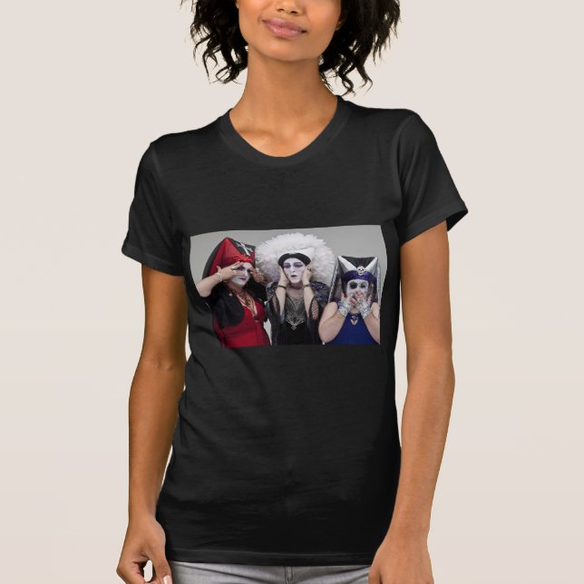 T-shirt Les soeurs voient l'aucun, entendent l'aucun, ne (Devant)