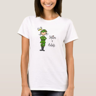 T-shirt Les soldats sont des anges