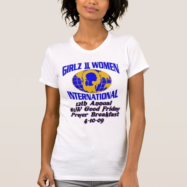 T-shirt Les solides totaux de base des femmes de G2WPB (Devant)