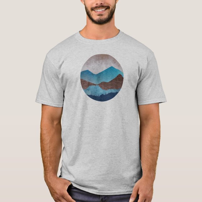 T-shirt Les sommets Blue Mountain (Devant)