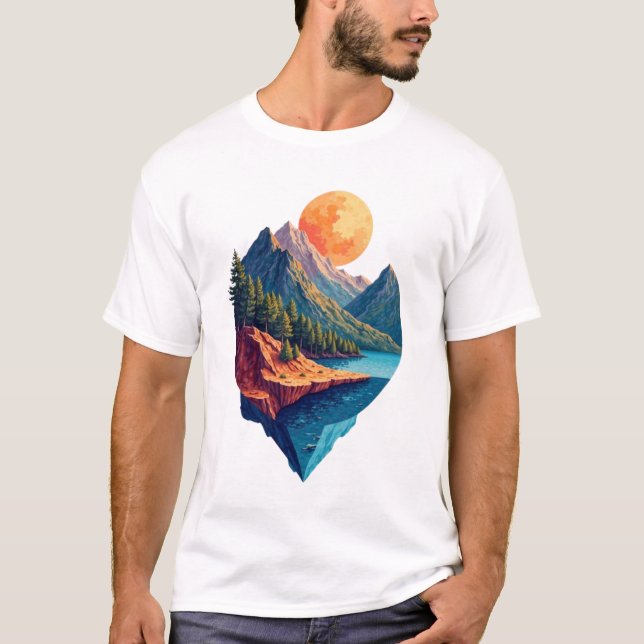 T-shirt Les sommets majestueux (Devant)