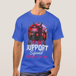 T-shirt Les sorcières Soutien Squad Automne Automne Cancer