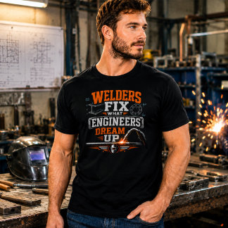 T-shirt Les soudeurs de chemises drôles réparent ce que le