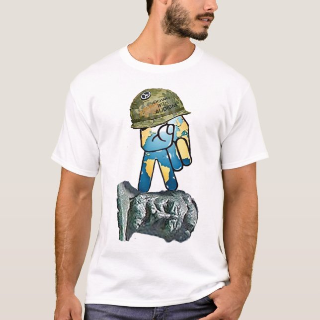 T-shirt Les Sourds se dressent contre l'audisme (Devant)