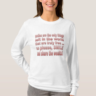 T-shirt Les sourires sont gratuits