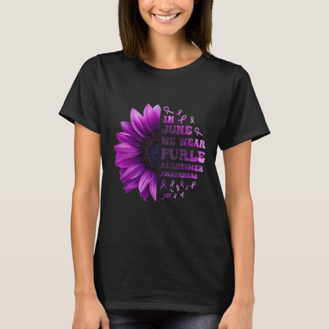T-shirt Les souvenirs comptent Alzheimer Purple Alzheimer  (Devant)