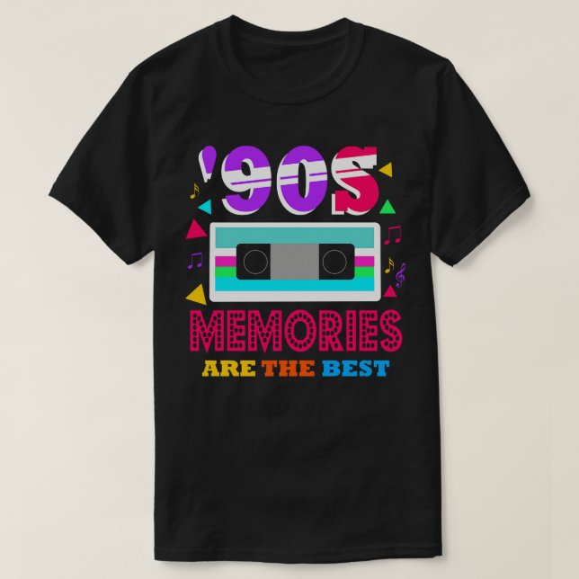 T-shirt Les souvenirs des années 90 sont les meilleurs (Design devant)