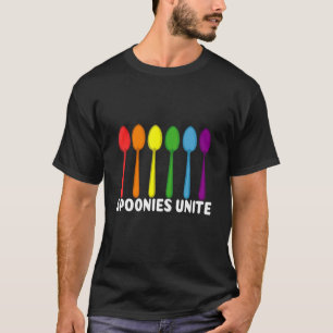 T-shirt Les Spoons Unissent La Vie Avec La Douleur Et Le P
