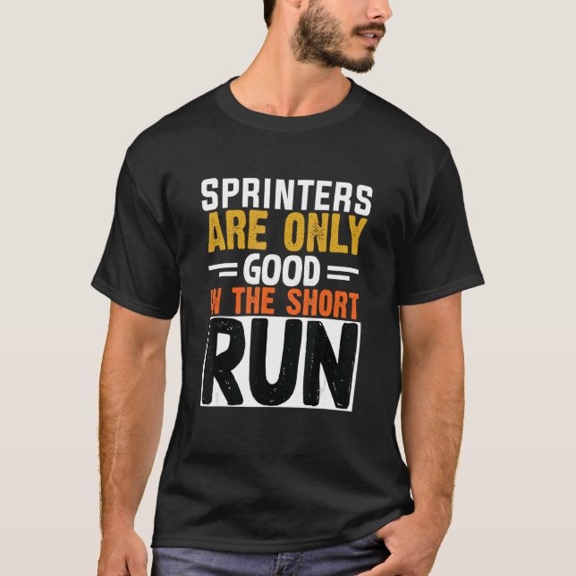 T-shirt Les sprinters ne sont bons qu'à court terme Marath (Devant)