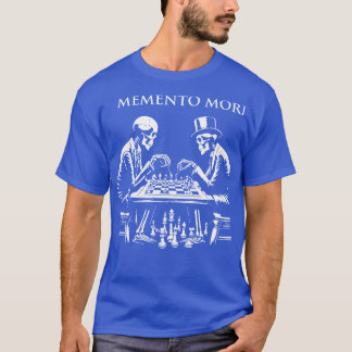 T-shirt Les squelettes de Memento Mori jouent aux échecs