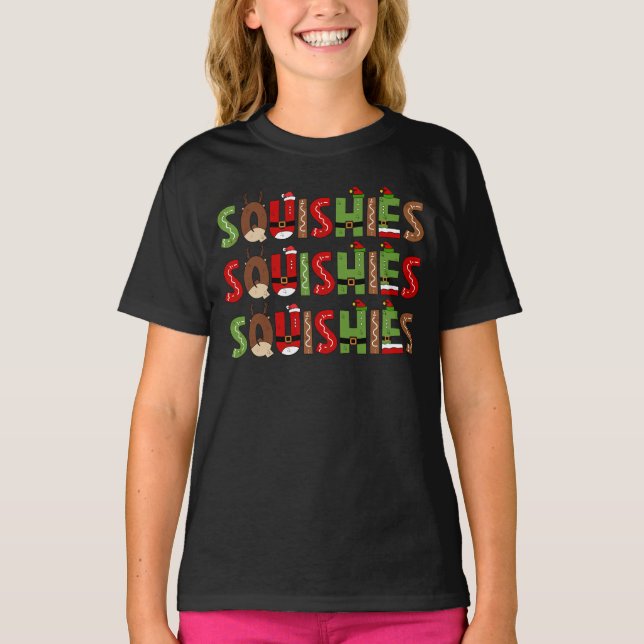 T-shirt Les squishies de Noël (Devant)