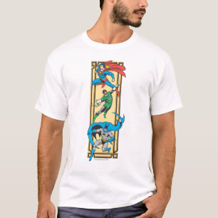 T-shirt Les super-héros en action