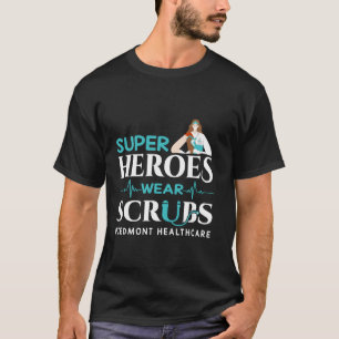 T-shirt Les super-héros portent des scrubs Piedmont Health