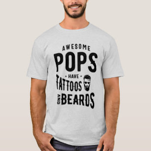 T-shirt Les superbes Pops ont des tatouages et des ours Ca