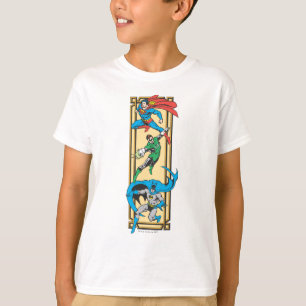 T-shirt Les superhéros en action