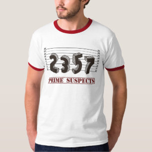 T-shirt Les suspects de nombre premier