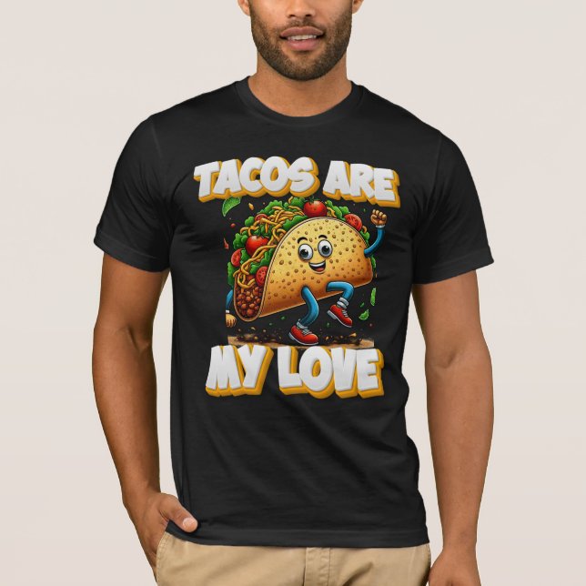 T-shirt les tacos sont mon amour (Devant)
