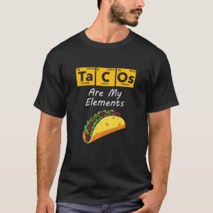 T-shirt Les Tacos Sont Mon Élément Chimique Douleur De Tab