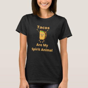 T-shirt Les Tacos Sont Mon Esprit Animal Drôle