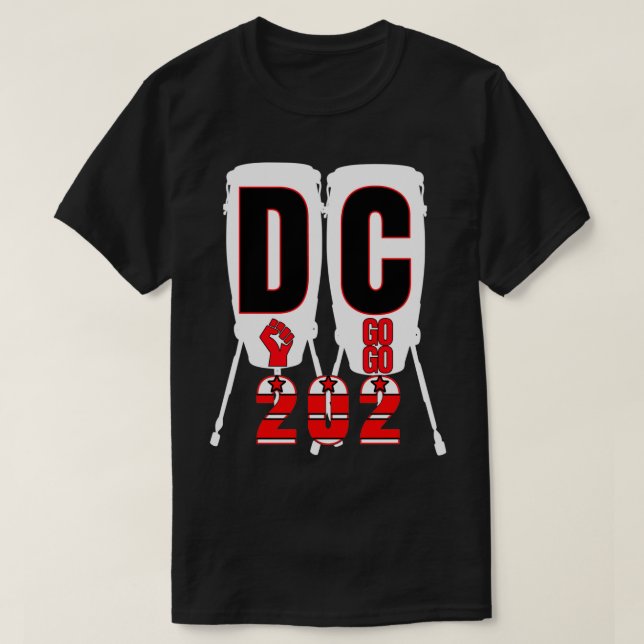 T-shirt Les tambours Capitol Conga de Washington DC Go Go  (Design devant)
