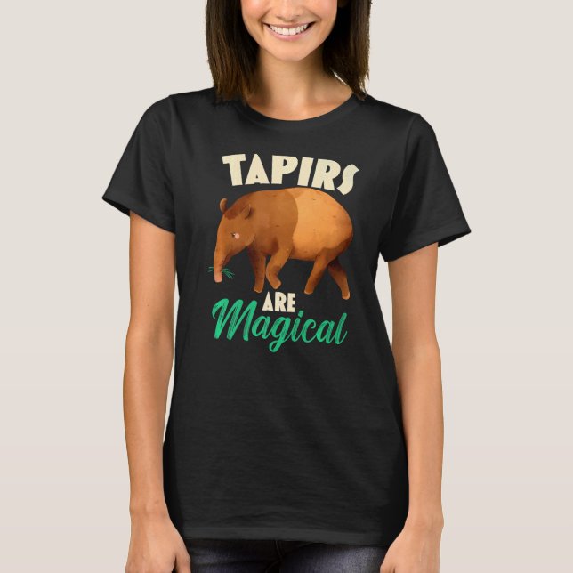 T-shirt Les tapirs sont des animaux sauvages magiques Zook (Devant)