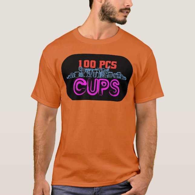 T-shirt Les tasses amusantes (Devant)
