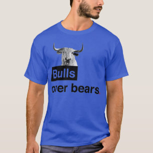 T-shirt Les taureaux au-dessus des ours Wall Street
