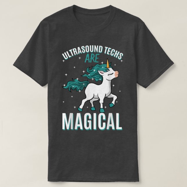 T-shirt Les Techs Ultrasoniques Sont Magique Unicorn Techn (Design devant)
