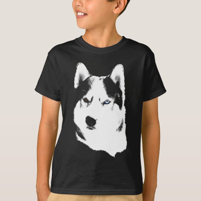 T-shirt Les tee - shirts de l'enfant d'art de chien de (Devant)