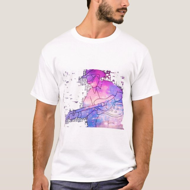 T-shirt Les tee - shirts des hommes d'icônes de bleus (Devant)