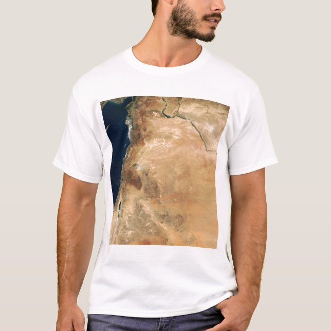 T-shirt Les terres d'Israël le long de la côte est (Devant)